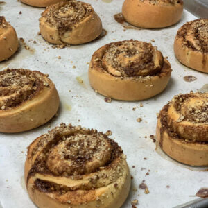 Maple Walnut Cinnamon Roll